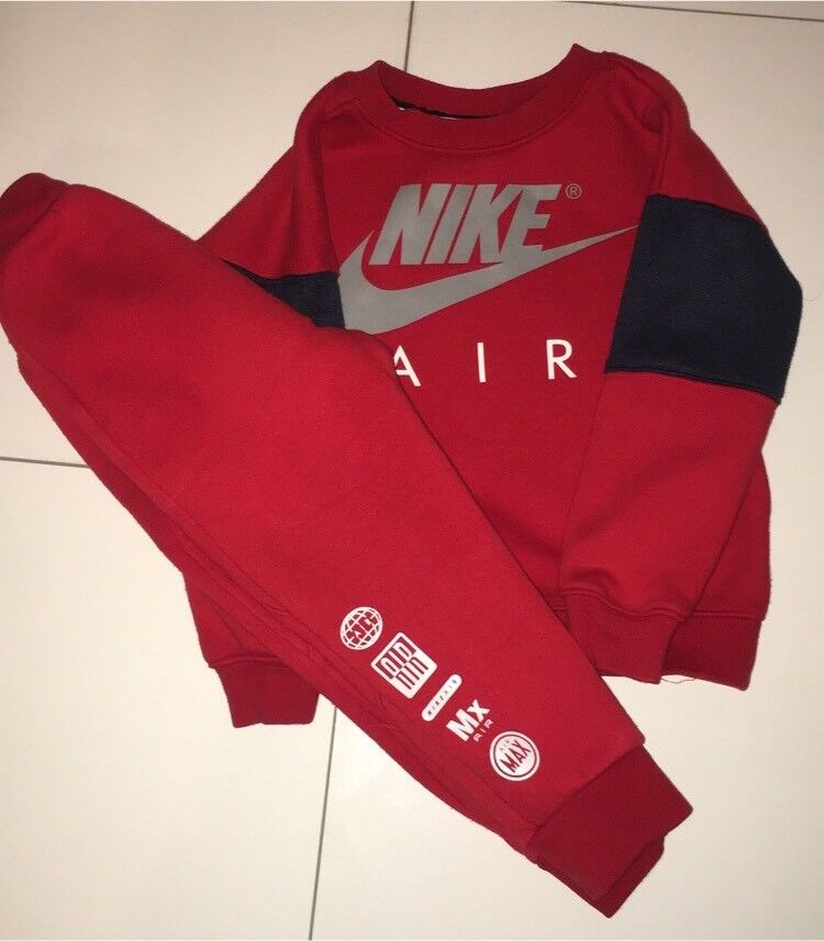 red nike air max tracksuit